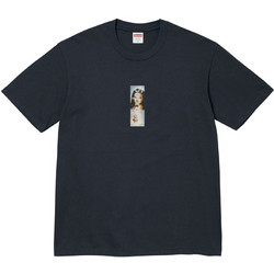 Supreme Prayer Card Box Logo Tee 'Navy' FW26T68NAVY MBS