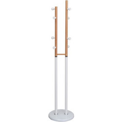 VenCore Nordic 5520-10003 - Καλόγερος Μεταλλικός Λευκός-Φυσικό 37x37x170cm