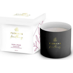 Fleriana Αρωματικό Κερί Σόγιας σε Βάζο Fleriana Calm & Peace 235gr