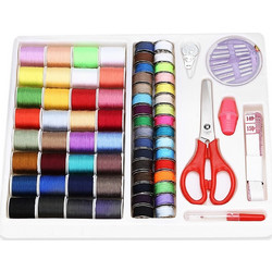 Compact Travel Sewing Kit with Scissor Tape Measure Thread