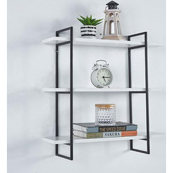 Ραφιέρα επιτοίχια Nextdeco με 3 θέσεις λευκή Υ60x18x60εκ