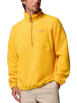 Columbia Timber Crest Mtr Fleece Ανδρική Αθλητική Μπλούζα Κίτρινη 2173571-703