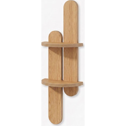 Επιτοίχιο Ράφι Oak από MDF 26x13x80 cm 173ALF1120