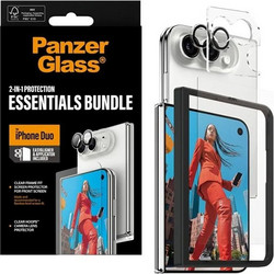 PanzerGlass Screen Protection & Lens Protection Essentials 2in1 iPhone Duo