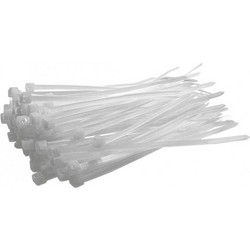 Δεματικά Σε Λευκό Χρώμα 2.5x200mm 100 Τεμάχια 025200 GeHock
