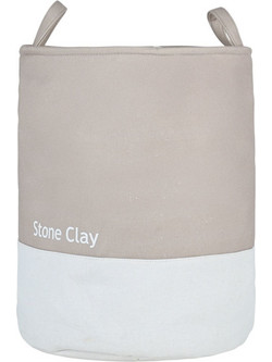 Estia ESTIA ΚΑΛΑΘΙ ΑΠΛΥΤΩΝ TONE LAB ΜΕ ΧΕΡΟΥΛΙΑ 35x35x50cm STONE CLAY