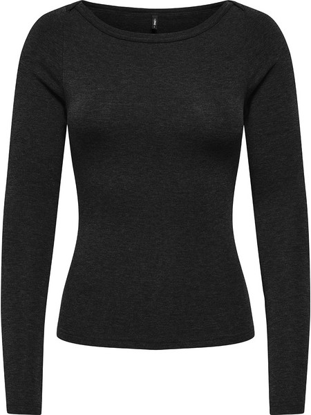 ONLY ONLDOLLY L/S BOATNECK TOP CC JRS 15379321-BLACK Black