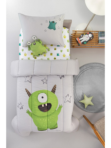 Κουβερλί Monsters Lime Suede Saint Clair 100% Pol. Microfiber 160x220 100% Pol. Microfiber