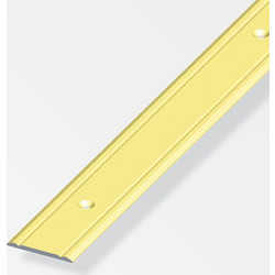 ALFER 575008.0012 Προφίλ Αλουμινίου Ένωσης Δαπέδων 30x2mm Χρυσό Συνολικού Μήκους 1m