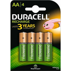 Duracell Rechargeable AA 1300mAh 4τμχ