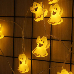Διακοσμητική Γιρλάντα Led Modee Halloween με Φαντάσματα (165cm/15cm) - Θερμό Λευκό - (ML-H002)