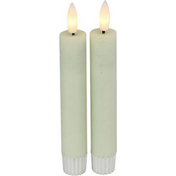 Κερί κηροπηγίου LED/Remote Ctr/Timer 2,2x15 μπεζ σ/2