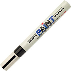 Zebra Μαρκαδόρος Λαδιού 3.0mm Μέτρια Μύτη Μαύρο (ZB-51011) (ZEB51011)