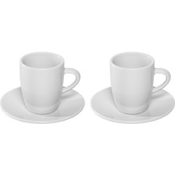 Jura Σετ Φλιτζάνια Espresso & Latte Πορσελάνης Λευκά 85ml 2τμχ 66497
