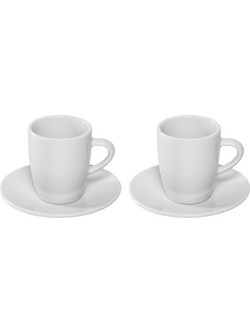 Jura Σετ Φλιτζάνια Espresso & Latte Πορσελάνης Λευκά 85ml 2τμχ 66497