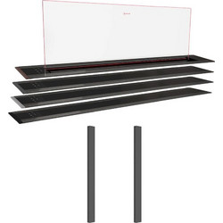 Neff I98WMM1Y7 Glass Draft Απορροφητήρας Πάγκου 91.8cm Μαύρος