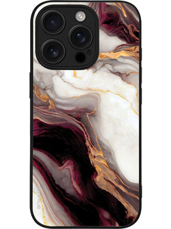 Sonique Marble Series Back Cover Μπορντώ (iPhone 16 Pro)