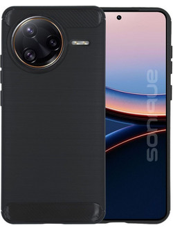 Sonique Carbon Brushed Back Cover Black (Xiaomi Poco F7 Ultra 5G)