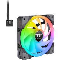 Thermaltake Swafan EX14 Case Fan 140mm RGB με Σύνδεση 9-Pin (USB 2.0) 3τμχ Black