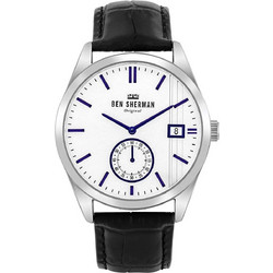 Ben Sherman Spitalfields Heritage Ανδρικό Ρολόι με Μαύρο Δερμάτινο Λουράκι WB039UB