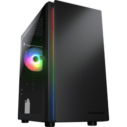 Cougar Purity RGB Black Gaming Mini Tower Κουτί Υπολογιστή RGB με Πλαϊνό Παράθυρο