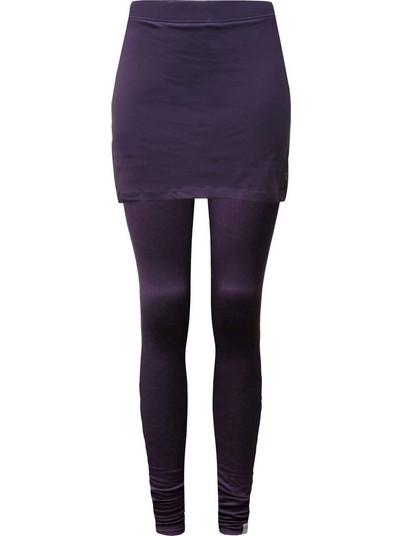 Yogistar - Γιόγκα Κολάν με Φούστα Yoga Leggings with Skirt απο Οργανικό Βαμβάκι - elderberry - Medium