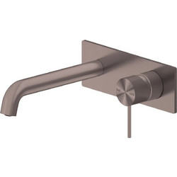 WALL BASIN/BATH MIXER WITH SPOUT