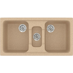 Sanitec Classic 325 Επικαθήμενος Νεροχύτης Γρανίτη Ματ Granite Beige 97x51cm
