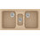 Sanitec Classic 325 Επικαθήμενος Νεροχύτης Γρανίτη Ματ Granite Beige 97x51cm