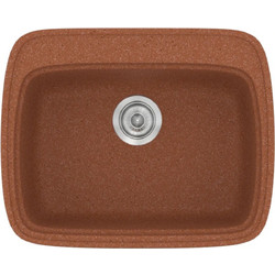 Sanitec Classic 313 Επικαθήμενος Νεροχύτης Γρανίτη Ματ Granite Terracotta 58x50cm
