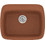Sanitec Classic 313 Επικαθήμενος Νεροχύτης Γρανίτη Ματ Granite Terracotta 58x50cm
