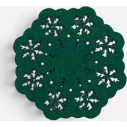 Σετ 4 Χριστουγεννιάτικά Σουβέρ Spar 10D Nef-Nef Homeware - 109- Green