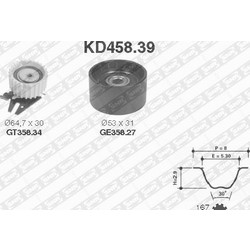 SNR KD458.39 - NTN-SNR ΣΕΤ ΧΡΟΝΙΣΜΟΥ LANCIA