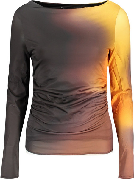 DESIGUAL WOMEN'S LONG-SLEEVED T-SHIRT BLACK