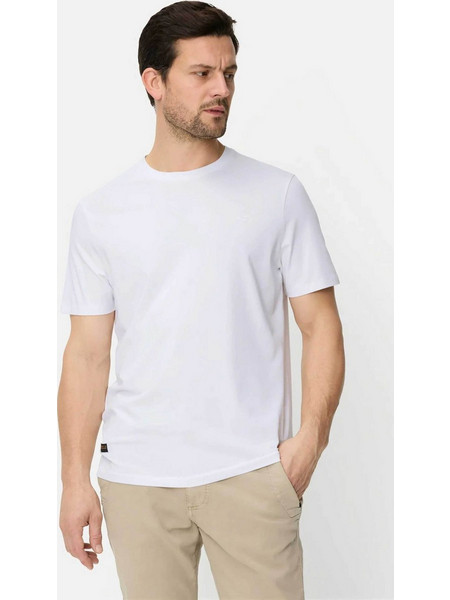 Camel Active ανδρικό T-shirt με monogram Regular Fit - C262NOS-409700-9T87 Λευκό