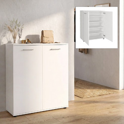 Megapap Παπουτσοθήκη Penetra Λευκό 90x35x102,5εκ