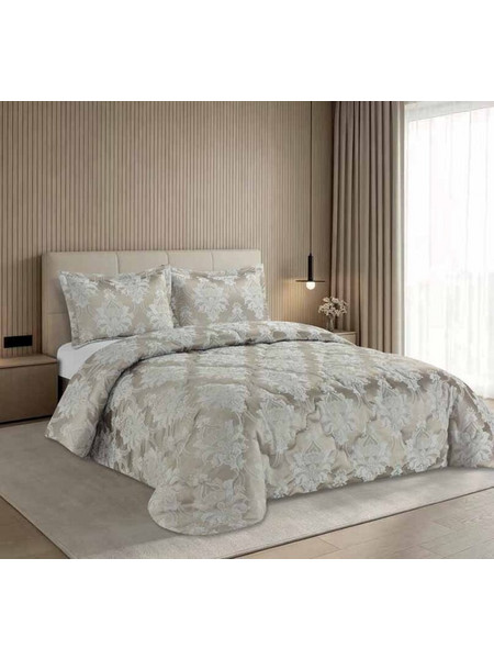 Σετ Πάπλωμα 250*240 + Μαξιλαροθήκες 2τεμ 50*70 - Collective Taupe - Liolios Home