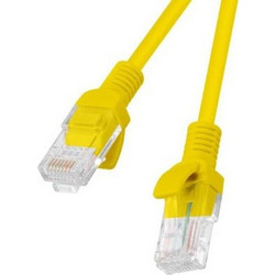 Lanberg U/UTP Cat.6 Καλώδιο Δικτύου Ethernet 0.25m Yellow PCU6-10CC-0025-Y