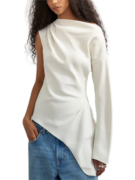 Μπλουζα Tstena One Shoulder 31001382 12-0715 TCX double cream