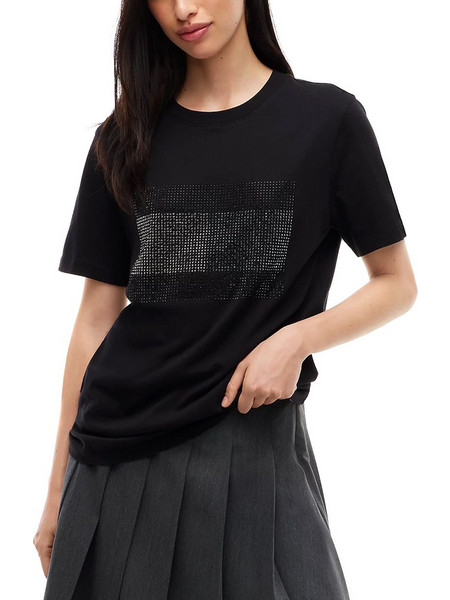 TOMMY JEANS WOMEN T-SHIRT RELAXED FLAG BLING