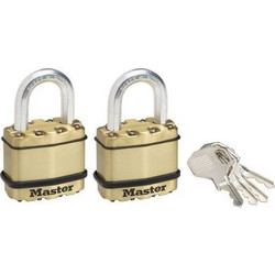 Master Lock M1BEURT - Σετ 2 λουκέτων EXCELL υψίστης ασφαλείας 45mm με μπρούτζινο φινίρισμα