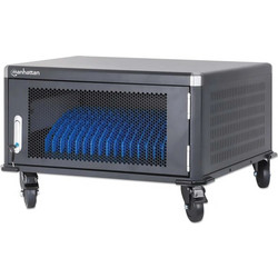 Manhattan Manhattan Station Cabinet Charging Cart 20 Laptops 16" 20 Ac 230v Sockets 181129