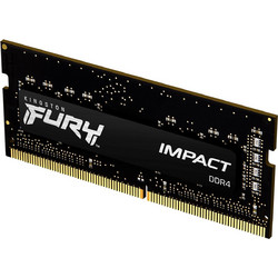 Kingston Fury Impact 16GB (1X16GB) DDR4 RAM 3200MHz C20 SoDimm Black