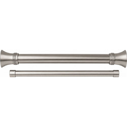 Κουρτινόβεργα Διπλή Επεκτεινόμενη Axis Satin Nickel 160-300cm Φ25/28mm