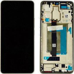 Γνήσια Οθόνη LCD και Μηχανισμός Αφής για Xiaomi Poco F6 με Πλαίσιο - Titanium (Service Pack)