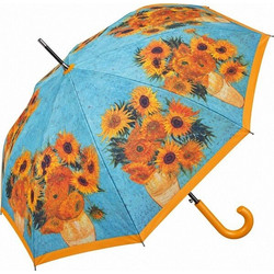 Ομπρέλα Αυτόματη Vincent van Gogh - Sunflowers 105cm 8 Ακτινών - Κίτρινο
