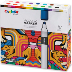 CARIOCA PLUS ΑΚΡΥΛΙΚΟΙ ΜΑΡΚΑΔΟΡΟΙ (HARD BOX - 18 ΤΕΜ)