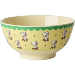 Rice - Melamine Bowl with Yellow Snoopy Print - Yellow - Medium - 700 ml