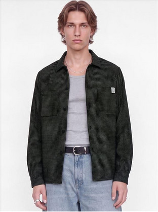Jack & Jones Ανδρικό Πουκάμισο Βαμβακερό Φλοράλ Μακρυμάνικο Κανονική Γραμμή Μαύρο 12301093