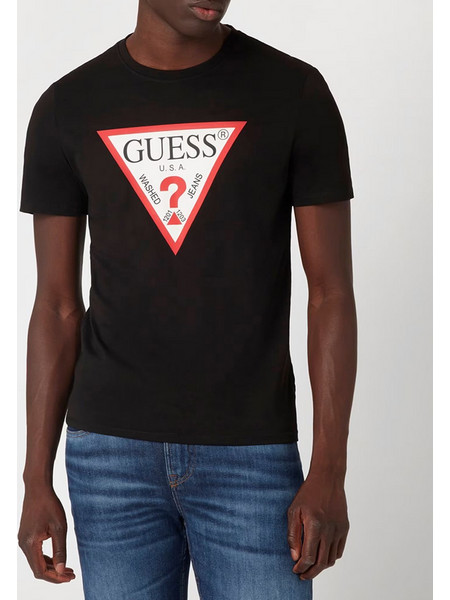GUESS CN SS ORIGINAL LOGO TEE ΜΠΛΟΥΖΑ ΑΝΔΡΙΚΟ M2YI71I3Z14-JBLK Black